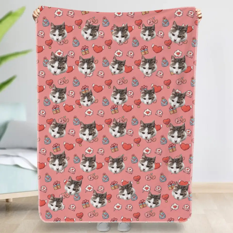 Heart pattern - Personalized Blanket