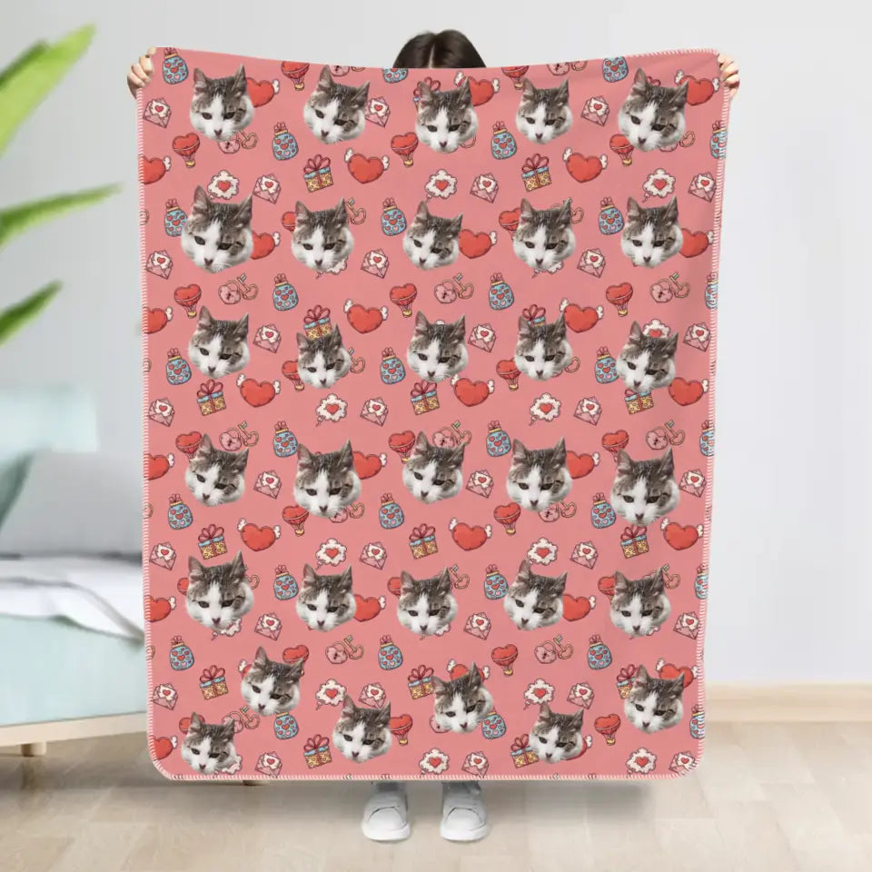 Heart pattern - Personalized Blanket