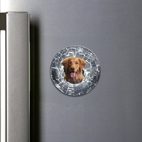 Broken glass - Personalized Car Magnet